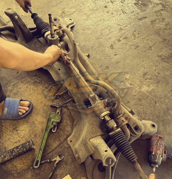 Service Rack Steer Mobil