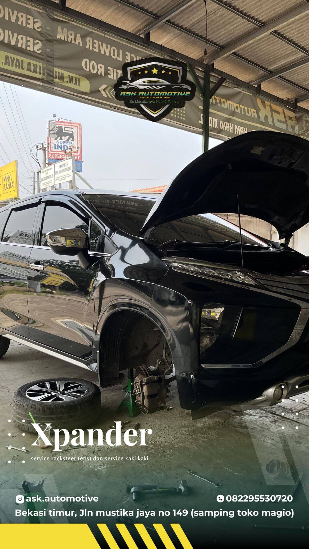 Xpander Service racksteer dan Kaki Kaki
